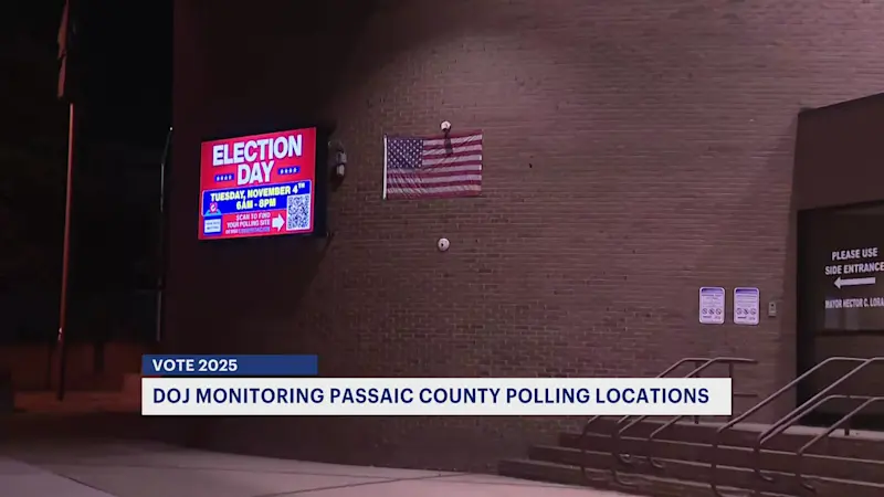 Story image: DOJ to monitor polling sites in Passaic County on Election Day