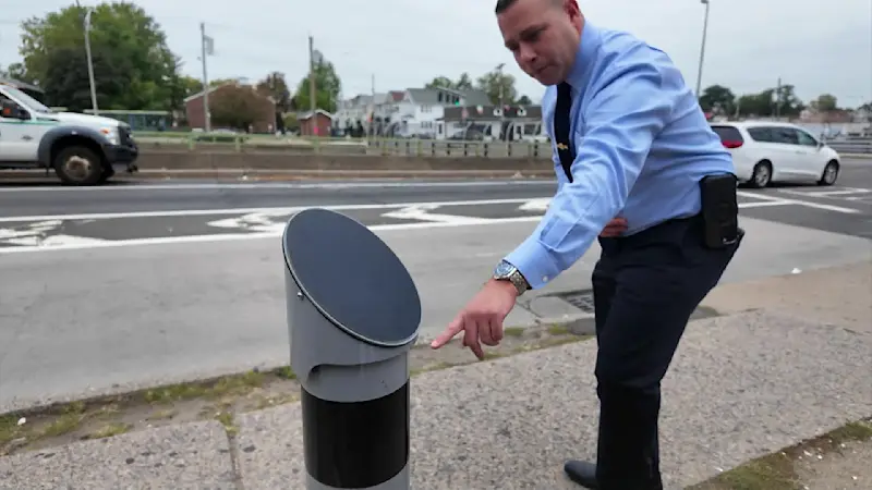 Story image: Safety sticks installed in Yonkers to crack down on illegal parking