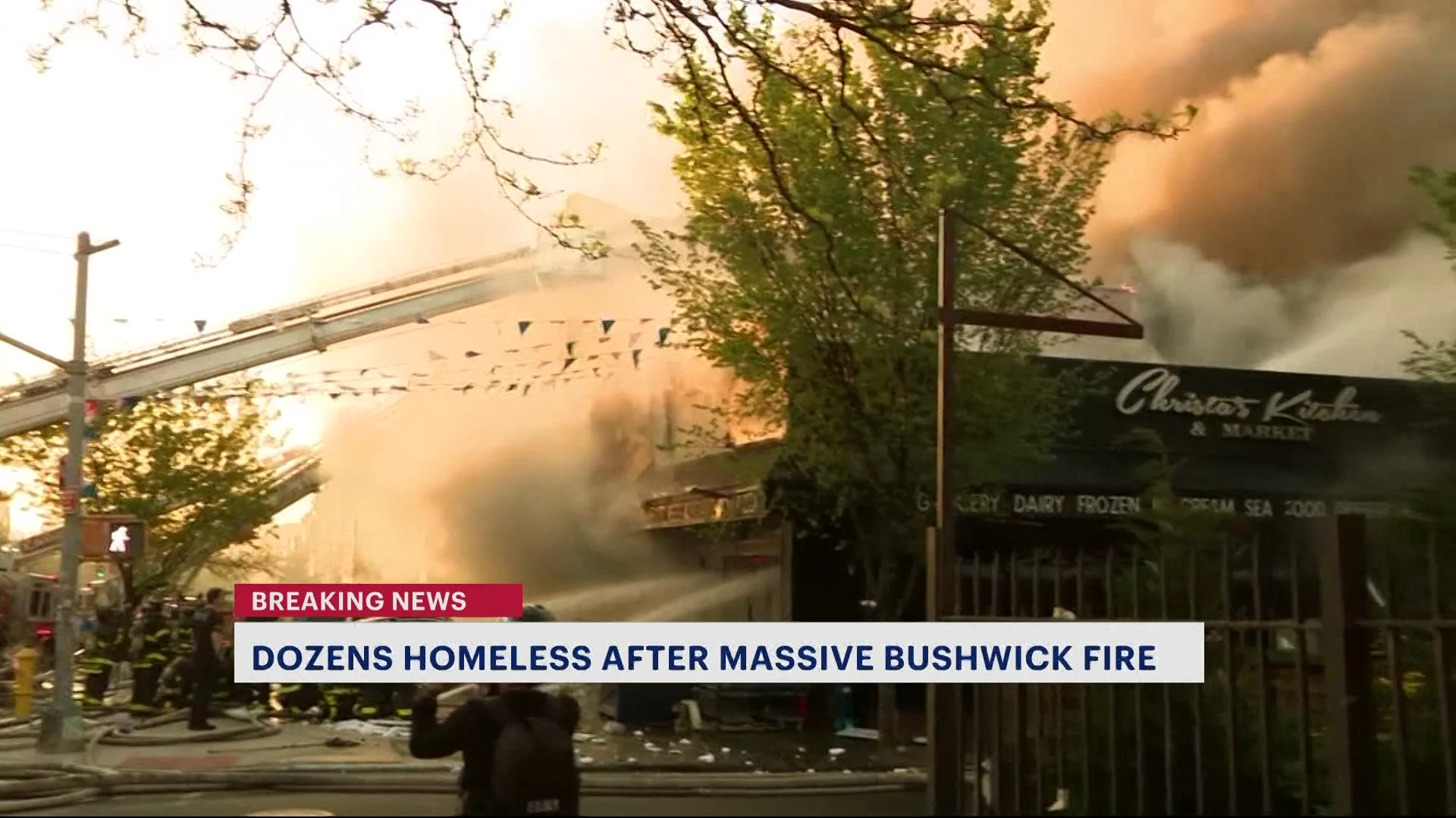 FDNY: Dozens homeless after 5-alarm fire destroys Bushwick supermarket