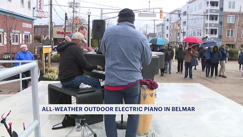 Story image: All-weather piano honoring musician David Sancious, mother unveiled in Belmar’s Pyanoe Plaza