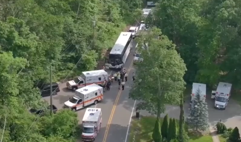Story image: Police: Several 'juvenile females' injured, 2 seriously, in Monsey Trails bus crash