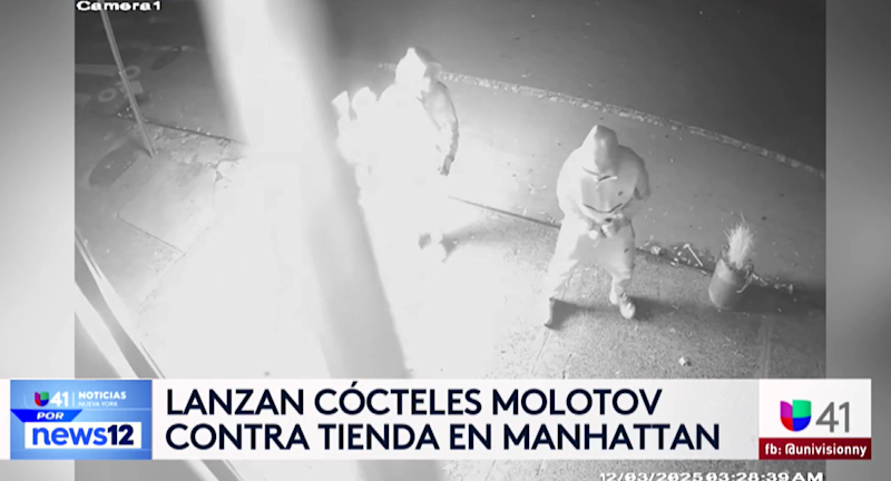 Story image: Univision 41 News Brief: Lanzan cócteles molotov contra tienda en Manhattan