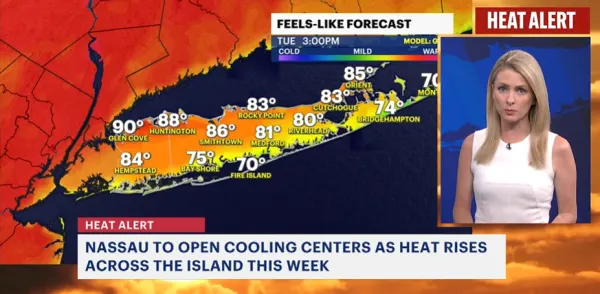 Nassau to open cooling centers amid high heat this week