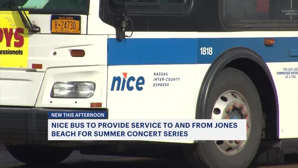 NICE Bus provides service to and from Jones Beach for summer concert series
