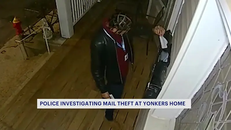 Story image: Caught on camera: Yonkers family says mother's mail was stolen from porch mailbox