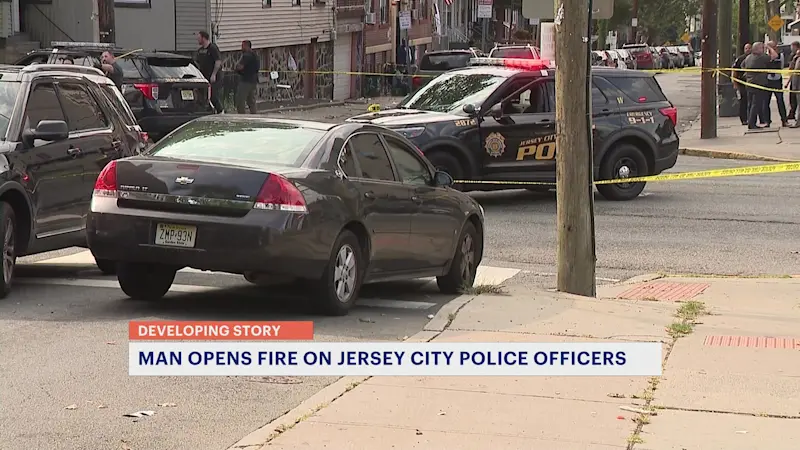 Story image:  Man accused of shooting at Jersey City police cars killed 