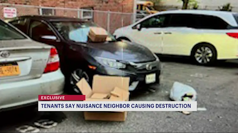 Story image: Allerton tenants say nuisance neighbor causing destruction, damaging cars