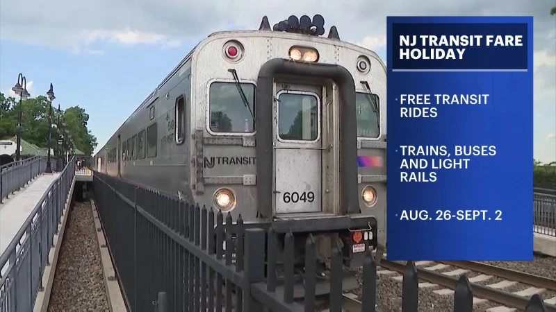 Story image: Fare holiday brings free rides to NJ Transit