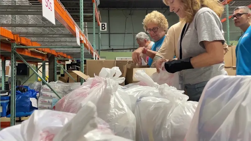Story image: Local food banks with empty shelves following USDA cuts