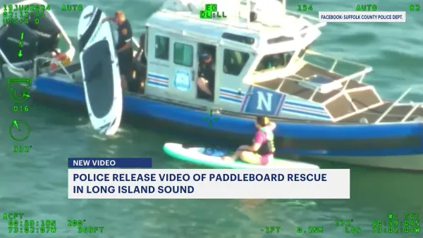 Police: 2 women on paddleboards rescued from Long Island Sound