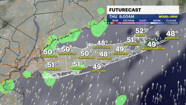 Clouds to sun with highs in the 60s today