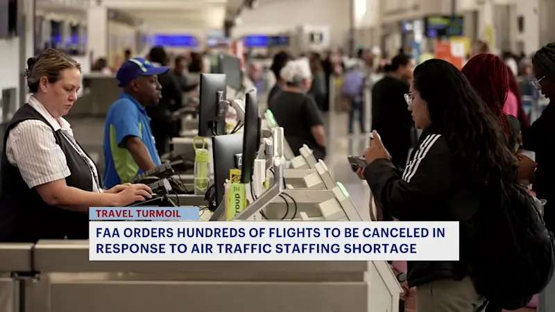 Story image: FAA is canceling flights at Newark Airport due to the gov't shutdown
