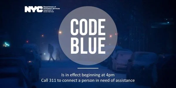 Story image: NYCEM declares citywide Code Blue until Friday morning