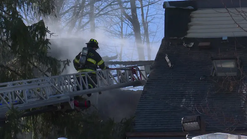 Story image: Vacant home catches fire in Spring Valley