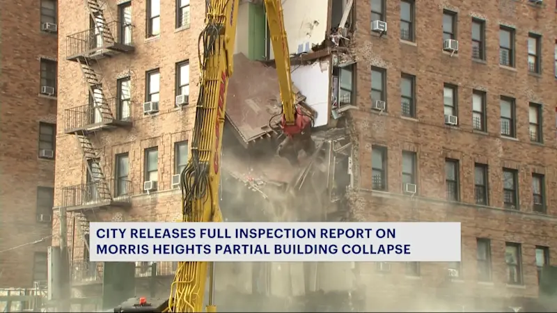 Story image: Investigative report released on Morris Heights building collapse