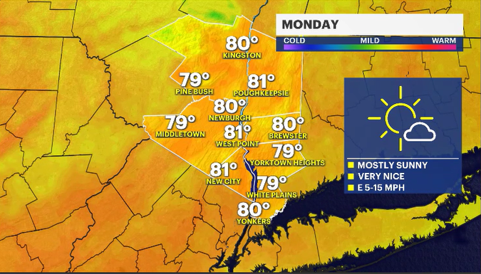 Story image: Pleasant stretch of weather ahead in the Hudson Valley