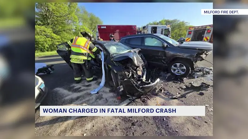 Story image: Police: Rhode Island woman charged in connection to fatal Milford crash  