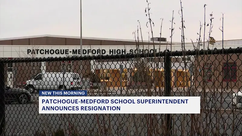 Story image: Patchogue-Medford school superintendent announces resignation