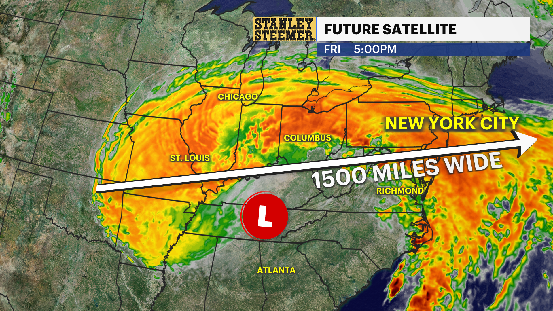 Cloudy Friday before late night scattered showers for the Bronx