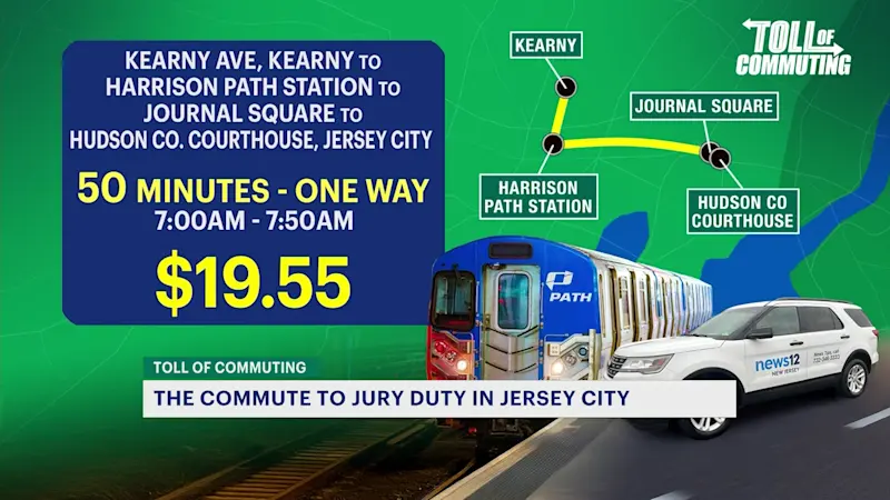 Story image: Toll Of Commuting: Hudson County jury duty commute shows challenges for public transportation