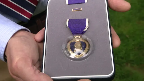 Nassau County family awarded Purple Heart for their late Navy veteran relative