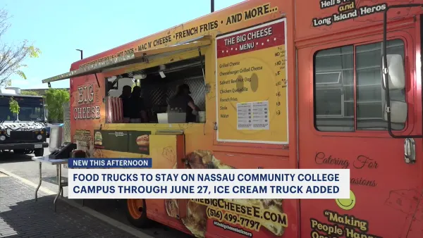 Food trucks to stay on Nassau Community College campus through end of June