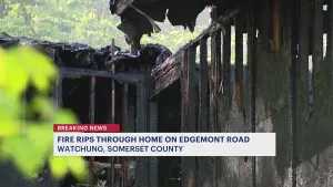 Officials: 1 person injured in fire that destroyed Watchung home