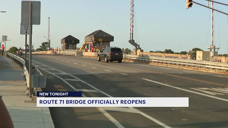Story image: Shark River Bridge reopens in Belmar in time for sun-filled weekend