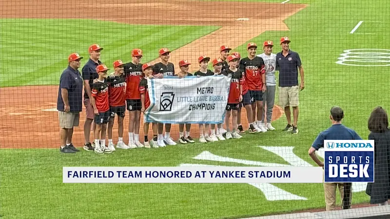 Story image: Yankees honor Fairfield National’s historic Little League World Series run