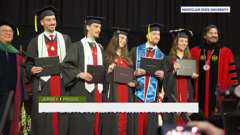 Story image: Jersey Proud: New Jersey quintuplets recognized for all graduating from Montclair State 