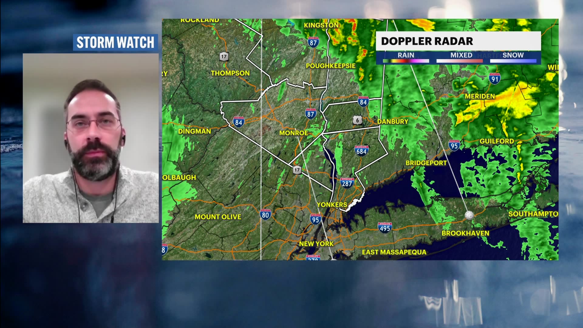 Zoom Call Joe Jenkins of Central Hudson discusses power outages