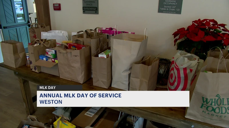 Story image: Lachat Town Farm collect essential items at 5th annual MLK day of service