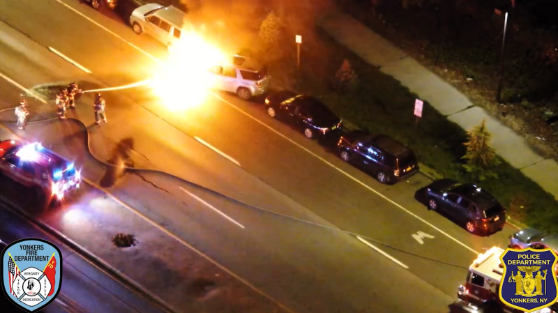 Story image: Yonkers police releases video from drone response program