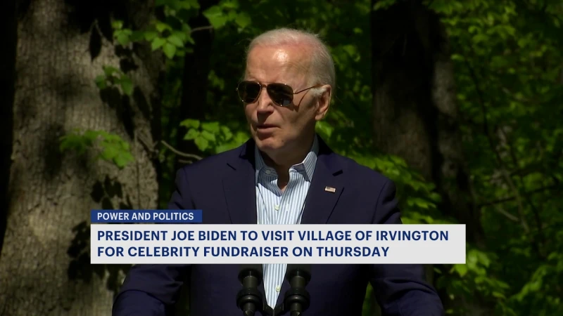 Story image: President Joe Biden to visit Village of Irvington for celebrity fundraiser