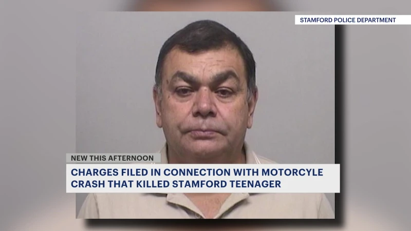 Story image: Driver faces homicide charge in Stamford teen’s fatal motorcycle crash