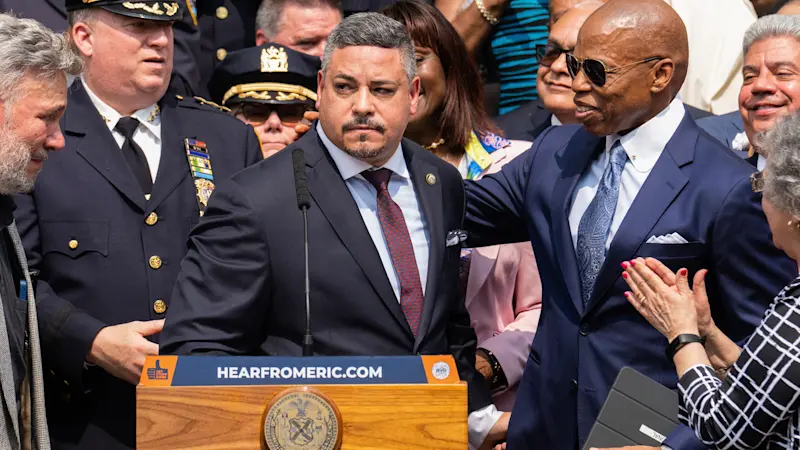 Story image: Ex-NYPD chiefs allege corruption, cronyism in lawsuits against Mayor Adams and his allies