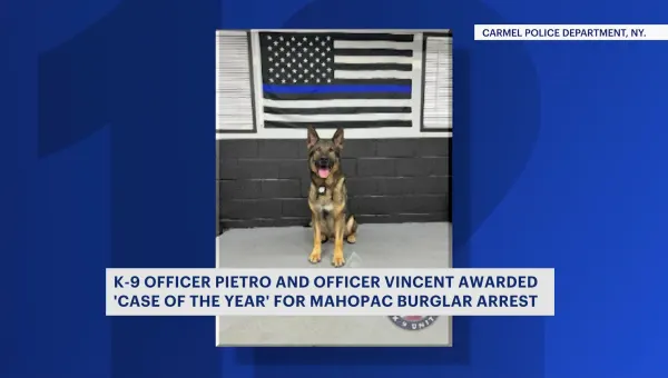 Carmel police K-9 Pietro and Officer Vincent De Santola awarded ‘Case of the Year’