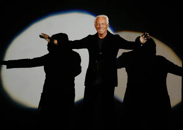 Story image: Fashion designer Giorgio Armani dead at 91