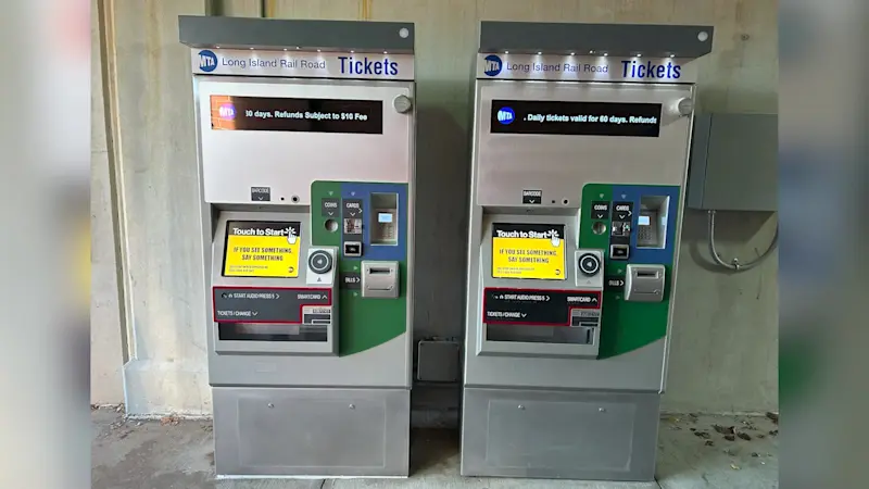 Story image: New ticket machines unveiled at some LIRR stations