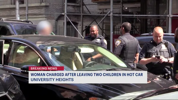 NYPD: Mother arrested for leaving two children in her car in University Heights