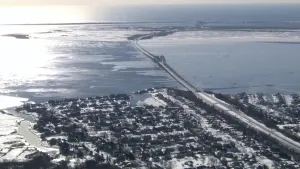 CHOPPER 12: Aerial view after the Blizzard of '22