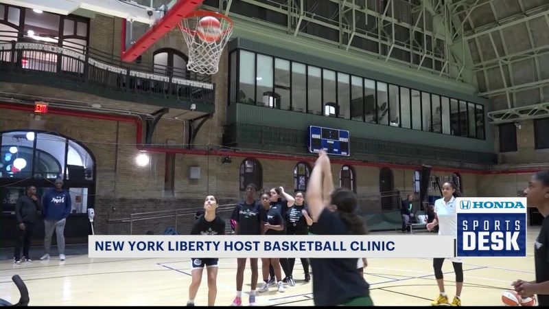 Story image: NY Liberty hosts basketball clinic for local youth 