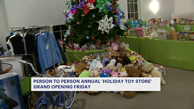 Story image: Person to Person annual 'Holiday Toy Store' grand opening