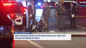 Police: 1 killed in Middletown crash involving SUV and motorcycle