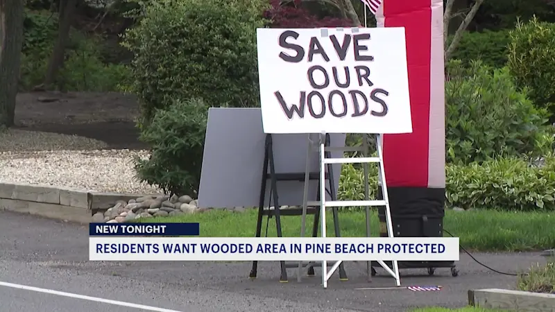 Story image: Pine Beach residents fight to save 100-year-old wooded area from development