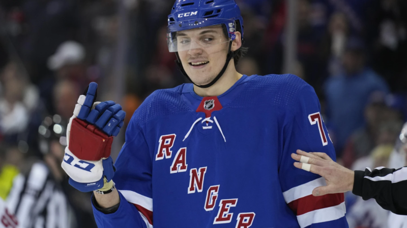 Story image: Matt Rempe and Rangers’ fourth line comes up big in Game 1