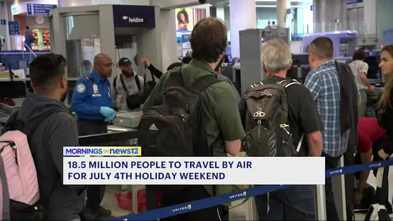 Story image: New Yorkers hit the airports for flights to July 4 travel destinations 