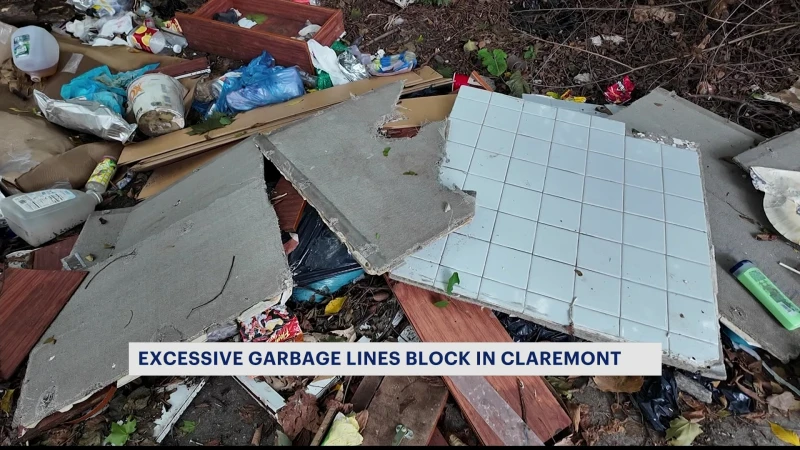 Story image: Residents say area near Claremont Park has been a dumping ground for weeks
