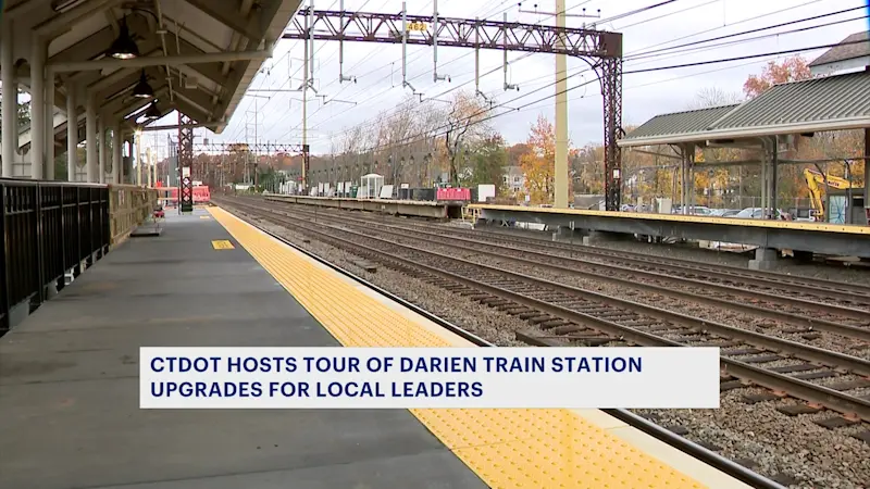 Story image: CT DOT hosted a tour of the Darien Train Station Redevelopment Project 