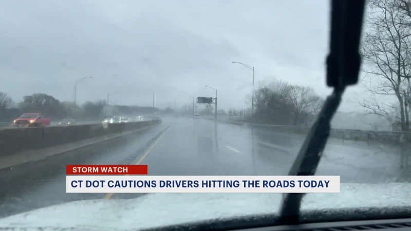 Story image: 'Slow down, stay alert.' Connecticut drivers urged to use caution amid wind and rain